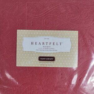 Close to My Heart Heartfelt Die Cuts Whimsy Z1145 3 12"x12" Textured Sheets NEW